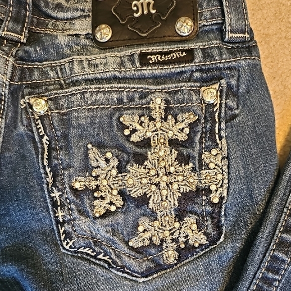 Miss Me Dark Blue Boot Cut Jeans - Picture 12 of 13